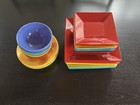 Waechtersbach Germany Multicolor 23-piece Ceramic Dinner Set Square   Round 