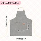 2 Pack Adjustable Bib Aprons W  2 Pockets Cotton Cooking Apron For Women   Men