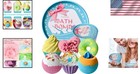 Relaxing 6-piece Bath Bombs Set - Non-toxic     Infused With Essential Oils