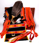 Vtg Native American Powwow Full Dance Regalia Mens Xl Shirts Beaded Moccasins   