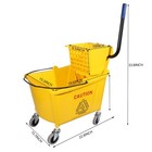 Commercial Mop Bucket With Side Press Wringer On Wheels  Including One Commer   