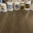 Lot Of 20 Vintage Original Collectible Souvenir Sewing Thimbles  Assorted