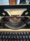 1955 Olympia Sm3 De Luxe Rare Gold Plated ivory Typewriter W original Case