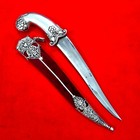 Antique Look Indo-persian Mughal Sikh Rajput Silver Gild Dagger Kirpan Khanjar