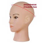 Bald Mannequin Head 21 Inch Circumference Pvc - Wig Making Display