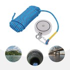 4000lb Strong Fishing Kit Magnet With 66ft Rope And Gloves Carabiner Case Gloves