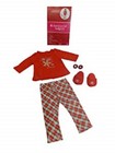 American Girl For 18  Doll Pajamas Set Outfit Pajama Outfit Holiday Dreams Nib