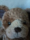 Vintage First   Main Plush Bear Chumley Brown Leather Feet Ears Belly Button 13 