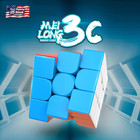 3x3x3 Speed Cube stickerless Magic Cube smooth Turning Puzzle Box With Anti-stic