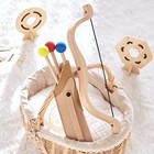 Wooden Archery Toy Set For Kids Shooting Sport Toy Target Practice Toy Prop Gift