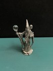 Gallo Pewter Merlin Wizard Staff Crystal Ball Owl Familiar Figurine Lotr Got Rpg