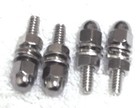 Chrome Acorn License Plate Bolts Kenworth Peterbilt Semi Truck Gg 50511-set Of 4