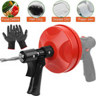 Drain Auger  25ft 1 4  Plumbing Snake Drain Clog Remover Tools For Sink   Drain