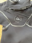 Quiksilver Men   s Full Wetsuit Size S 48 Black Chest Zip Surfing Neoprene Cf405md