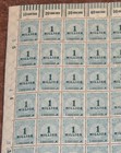 Mnh 1923 German Inflationary Postage Stamp Sheet  Scott  281  