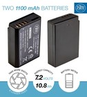 2 Pack Lp-e10 Battery   Charger For Canon Rebel T3  T5  T6  T7  Eos 1200d  1300d