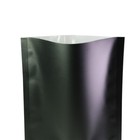 100 Clear Front Matte Black Open Top Heat Sealable Mylar Bags With Tear Notch