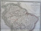 South America Continent C 1830   s Lapie Large Engraved Hand Color Map