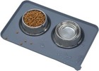 Pet Food Mat Cat Dog Puppy Silicone Feeding Non Slip Waterproof Bowl Mat 18x12in