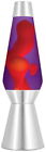 Lava   Lamp Grande 27  - Yellow Wax purple Liquid silver Base   Cap  new   Deco
