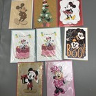 Lot  16  Mickey Minnie Mouse Disney 3d Pop-up Rhinestones Greeting Cards