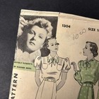 Vintage 30 s Hollywood Pattern 1304 Sewing Pattern Women Size 16 Dress Htf Rare
