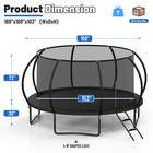 8 10  12  14  16ft Trampoline Outdoor With Safety Enclosure Net And Ladder