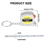 2-pack Mini Measuring Tape Keychains  Small Retractabletape Measures 3-feet  new