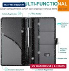 Car Registration Insurance Holder Vehicle Glove Box Organizer 