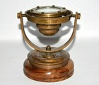 Brass Nautical Gimbal Compass Vintage Ship s Binnacle Gimballed Compass 