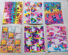 Vintage Lisa Frank Sticker Lot Dolphins Dogs Flowers Hearts Others
