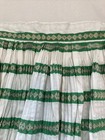 Vintage Accordion Mini-pleated Christmas Half Apron Calico Homespun 50s 60s
