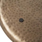 Medium 14  Round Decorative Tray In Antique Brass - Stylish Home Accent
