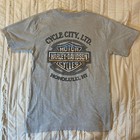 Harley Davidson Shirt Medium Grey All Over Front Print Cycle City Honolulu  08