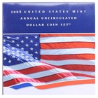 2008 Annual Uncirculated Dollar 6 Coin Set Silver Eagle Sacagawea Presidential