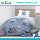 Disney Lilo   Stitch Twin Comforter Set - 5 Piece Bed In Twin  Blue -