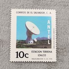 El Salvador 1978 Air Mail Antel Izalco Ground Station 10c 75c Mnh Stamps