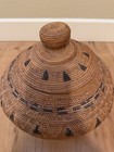 Antique Vintage Finely Woven Tenganan Balinese  Indonesia Basket 13    Tall