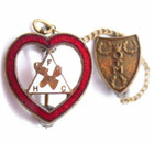 Women Of The Moose Pin   Charm Loyal Order Of The Moose Fraternal