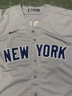 New York Yankees Nike  45 Cole Button Up Away Jersey Mlb Authentic Medium Nice