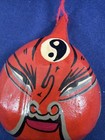 Traditional Chinese Peking Opera Mask Red Face Hand Painted Cultural Decoration