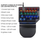 K27 One Handed Mechanical Gaming Keypad 27 Keys Led Backlit Usb Wired Device