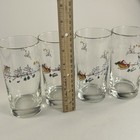 Cuthbertson Original Family Christmas Tumbler Glasses Set Of 4 Vintage England