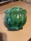 Antique Weller Green Jardiniere Planter 