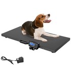 New 1100lbs Digital Livestock Scale Large Pet Dog Sheep Goat Animal Scale Black