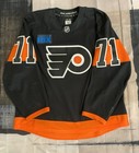 2024-2025 Tyson Foerster Philadelphia Flyers Hockey Game Worn Used Jersey 3rd 