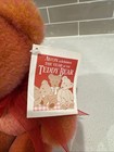 Vtg Avon Orange Teddy Bear Celebration 2002 Heart Hand 12  Plush Toy W sound