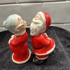 Vtg Christmas Lefton Norcrest Japan Santa Mrs Claus Salt And Pepper Shakers Rare