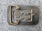 Us Vintage Solid Bronze Belt Buckle Brand New  c 