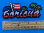 Boricua Puerto Rico Flag   Trees Embroidered Patch Iron-on Sew-on  4 75 X 2  